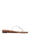Hazy Toe Strap Sandals In White