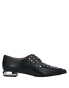 NORMA J.BAKER NORMA J. BAKER WOMAN LACE-UP SHOES BLACK SIZE 7 SOFT LEATHER,17094782FU 7