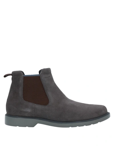 Geox Ankle Boots In Lead