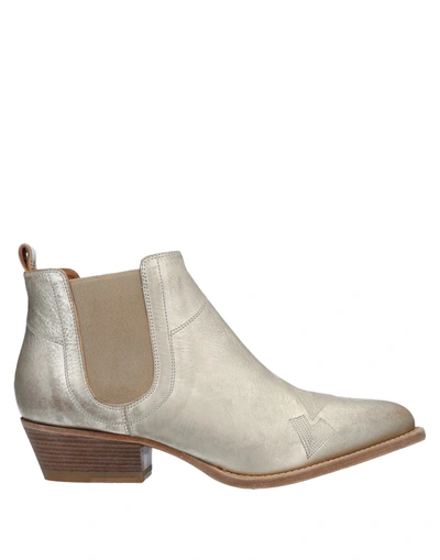Buttero Ankle Boots In Platinum
