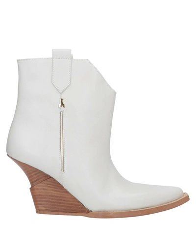 Patrizia Pepe Ankle Boots In Ivory