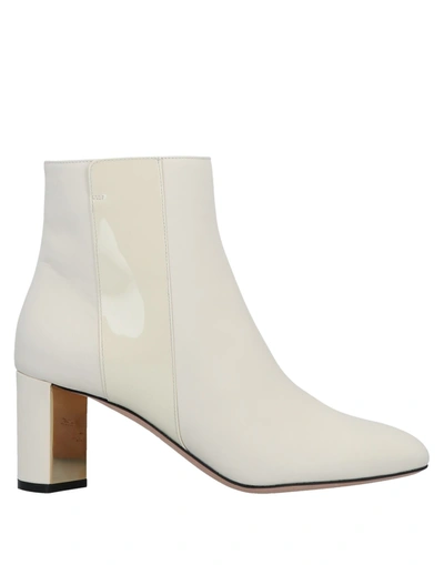 Bally Ankle Boots In White