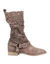Twinset Knee Boots In Khaki