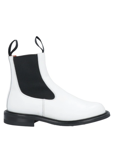 Tricker's Ankle Boots In White