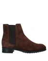 Tod's Ankle Boots In Brown