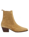 Sandro Ankle Boots In Sand