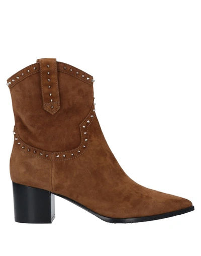Alberto Gozzi Ankle Boots In Brown