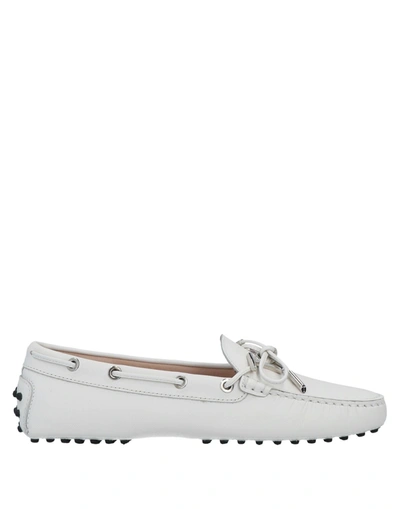Tod's Loafers In Bianco