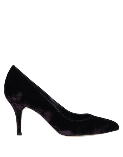 Francesco Sacco Pumps In Deep Purple