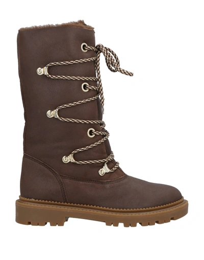 Casadei Knee Boots In Brown