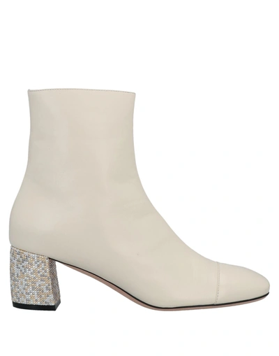 Bally Ankle Boots In Ivory