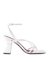 By Far Sandals In White