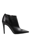 BIANCA DI BIANCA DI WOMAN ANKLE BOOTS BLACK SIZE 8 GOAT SKIN,17125397WB 13