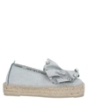 Sergio Rossi + Manebí Espadrilles In Silver