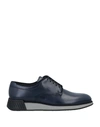 SERGIO ROSSI SERGIO ROSSI MAN LACE-UP SHOES MIDNIGHT BLUE SIZE 7 SOFT LEATHER,17077453RQ 17