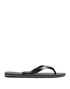 Havaianas Toe Strap Sandals In Black