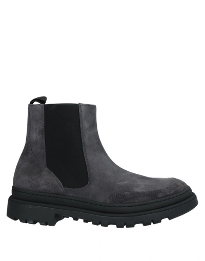 Boemos Ankle Boots In Steel Grey