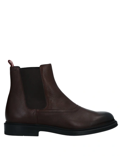 Bally Ankle Boots In Cocoa