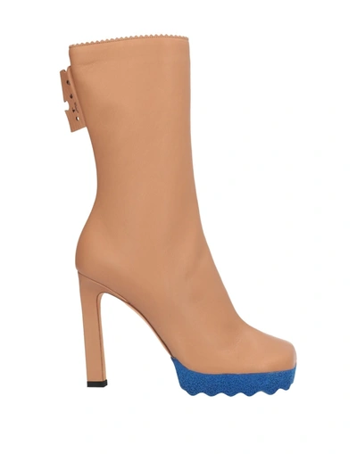 Off-white &trade; Ankle Boots In Camel