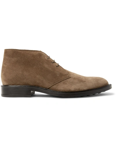 Tod's Ankle Boots In Beige