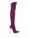 Casadei Knee Boots In Mauve
