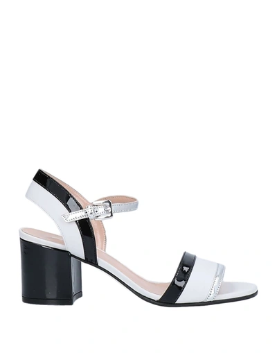 Pollini Sandals In White