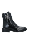 JONAK JONAK WOMAN ANKLE BOOTS BLACK SIZE 8 SOFT LEATHER,17099702OH 15