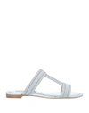 Tod's Sandals In Silver