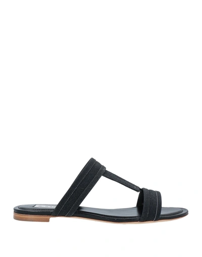 Tod's Sandals In Black