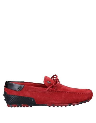 Tod's Loafers In Red