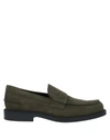 Tod's Loafers In Dark Green