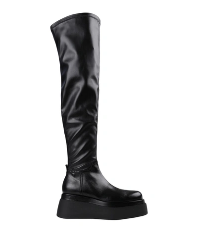 Giampaolo Viozzi Knee Boots In Black