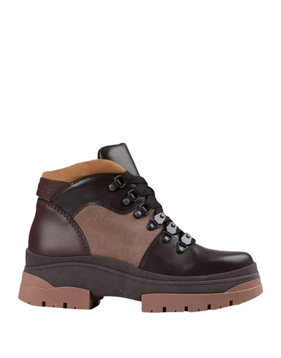 See By Chloé Ankle Boots In Dark Brown
