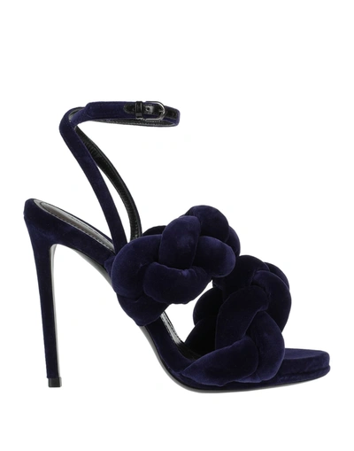 Marco De Vincenzo Sandals In Dark Purple