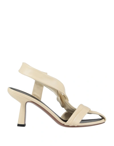Neous Neutral Proxima 65 Leather Sandals In Beige