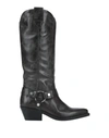 Janet & Janet Knee Boots In Dark Brown