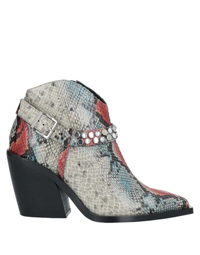 Ermanno Di Ermanno Scervino Ankle Boots In Light Grey