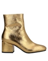 Marni Ankle Boots In Gold