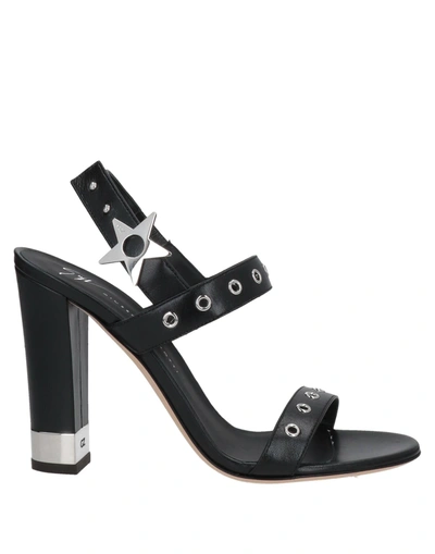 Giuseppe Zanotti Sandals In Black