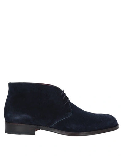 Moreschi Ankle Boots In Dark Blue