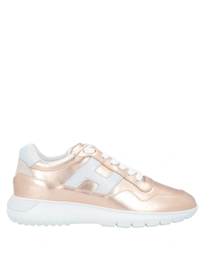 Hogan Sneakers In Rose Gold