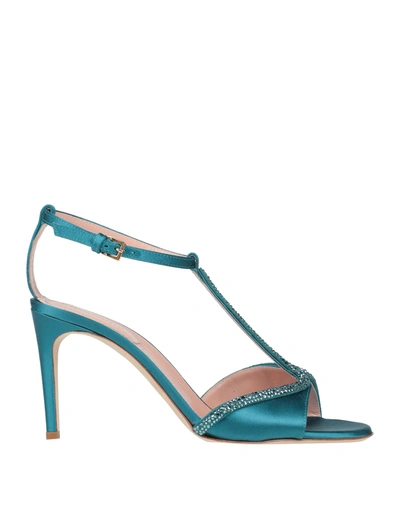 Alberta Ferretti Sandals In Green