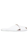Marsèll Crossover Straps Flat Sandals In White