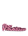 Isabel Marant 20mm Erol Cotton Rope Sandals In Fuchsia