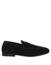 Santoni Loafers In Dark Blue