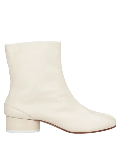 Maison Margiela Ankle Boots In White