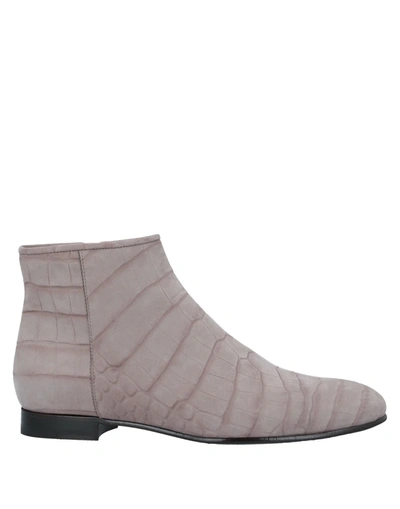 Pedro Garcia Ankle Boots In Dove Grey
