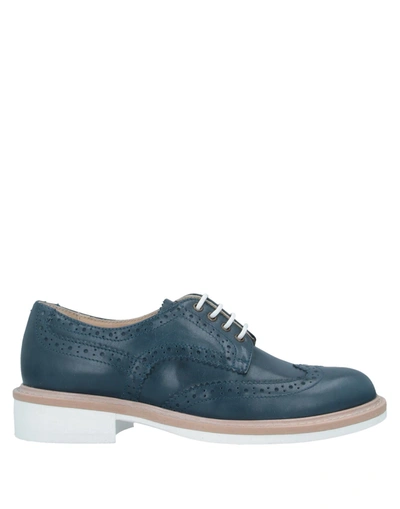 Studio Pollini Lace-up Shoes In Blue