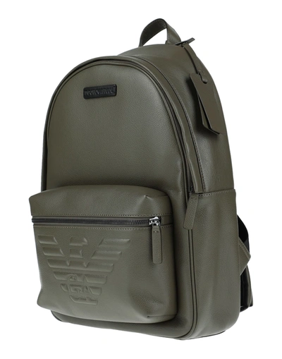 Emporio Armani Backpacks In Military Green