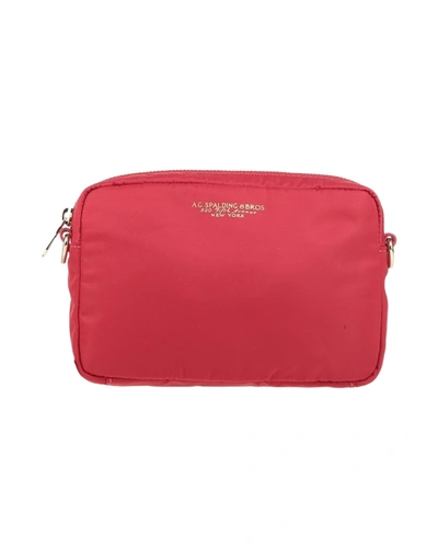 A.g. Spalding & Bros. 520 Fifth Avenue  New York Handbags In Red
